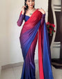 Moiety 1-Minute Ready To Wear Multi Color Georgette Saree