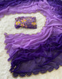 Preferable 1-Minute Ready To Wear Purple and Lavender Georgette Saree