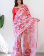 Beauteous 1-Minute Ready To Wear Pink Georgette Saree