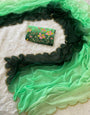 Flamboyant 1-Minute Ready To Wear Pista and Green Georgette Saree